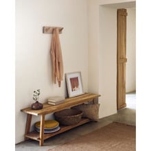 Tamika Teak Wood Ottoman Bench